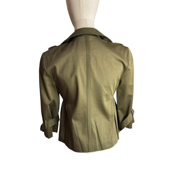 Cynthia Steffe Vintage Olive Green Military Style Blazer Jacket Women’s XS - Picture 2 of 6